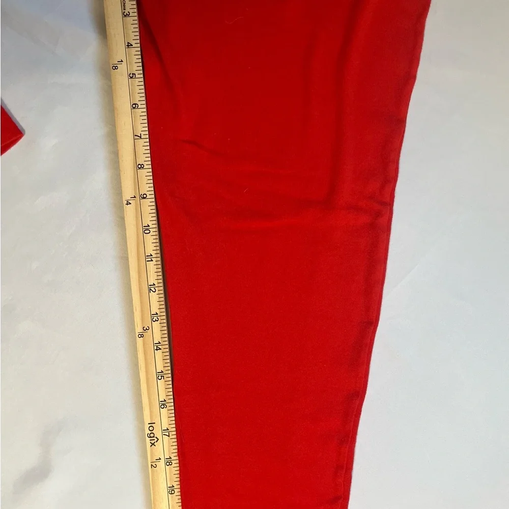 Women’s Christmas Nightwear Themed Pajamas in Red/White Sz LG - Picture 7 of 9